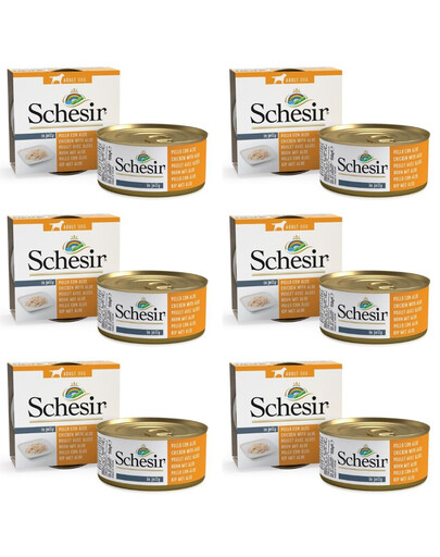 SCHESIR Filety z kurczaka z aloesem w galaretce 6x150g