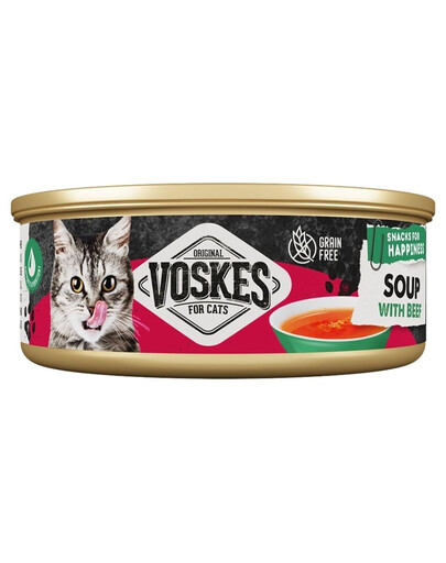 VOSKES Soup with Beef 50 g polievka s hovädzím mäsom pre mačky