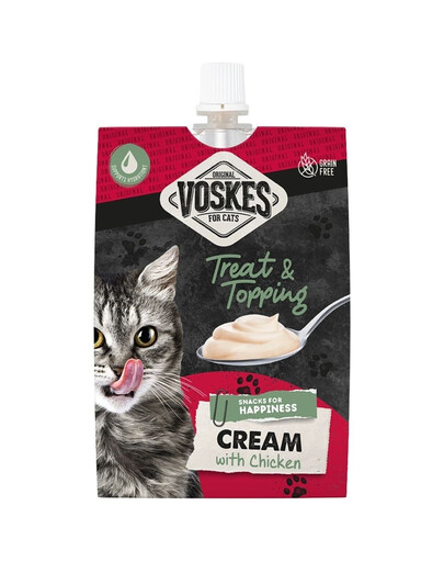 VOSKES Cream with Chicken 90 g krém s kuracím mäsom pre mačky