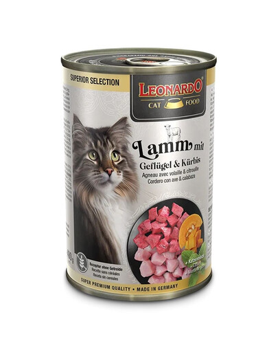 LEONARDO Superior Selection Jahňacina s hydinou a tekvicou 400 g