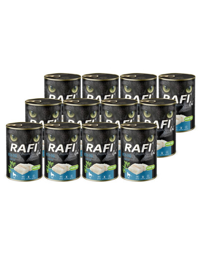 RAFI Cat Adult s treskou 12x400g mokré krmivo pre mačky