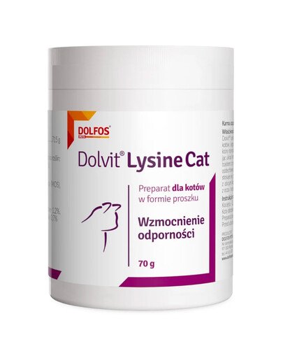 DOLFOS Dolvit Lysine Cat 70g L-lizín na imunitu pre mačky