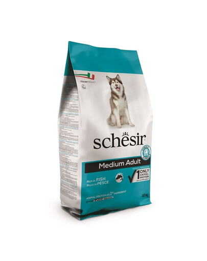 SCHESIR Original Medium Adult Fish 12 kg suché krmivo pre dospelých psov stredných plemien