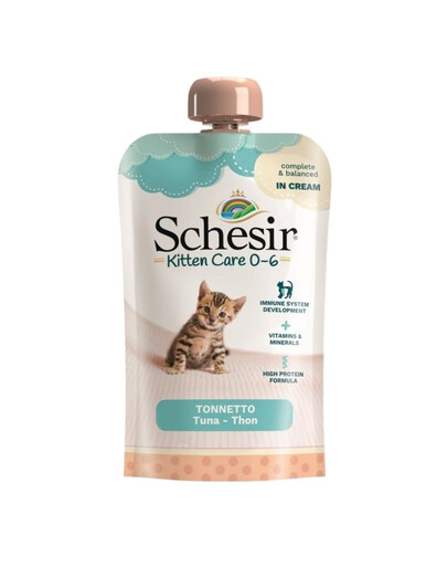 SCHESIR Kitten Care tuniaková pasta 150 g mokré krmivo pre mačiatka