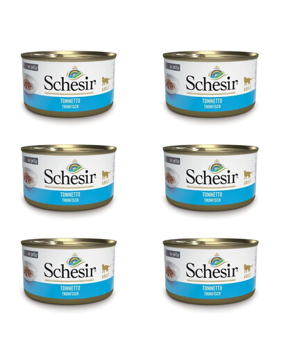 SCHESIR Tuniak v želé 6x85 g