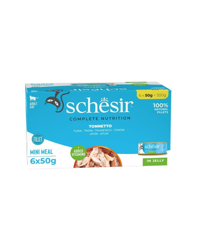 SCHESIR Tuniak v želé 6x50 g mokré krmivo pre mačky
