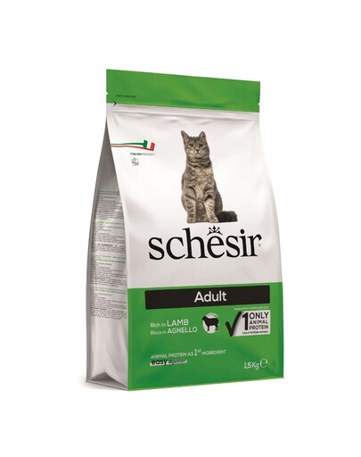 SCHESIR Original Adult Lamb 1,5 kg suché krmivo pre dospelé mačky