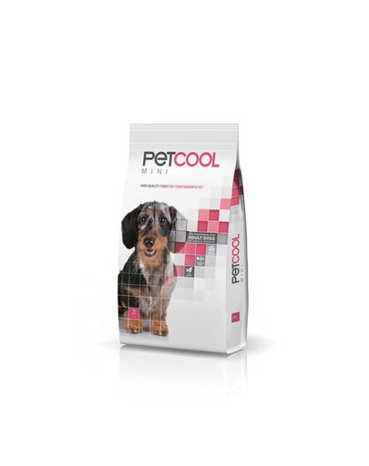 PETCOOL Mini 3 kg plnohodnotné krmivo pre dospelých psov malých plemien
