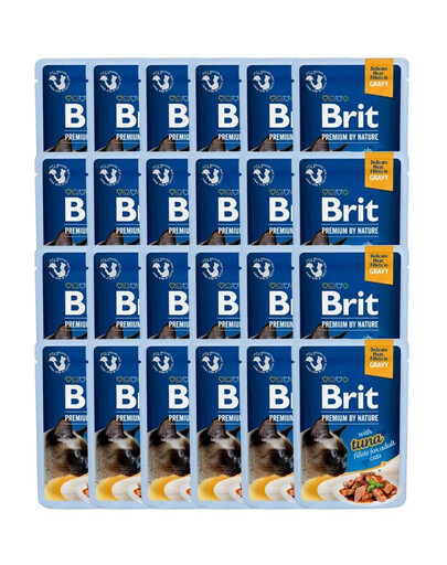 Premium Cat Fillets in Gravy mokra karma z tuńczykiem w sosie dla kotów 24x85g