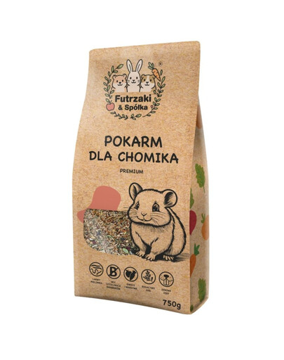 KUCHNIA SZEFA Futrzaki i Spółka Krmivo pre škrečky 750 g