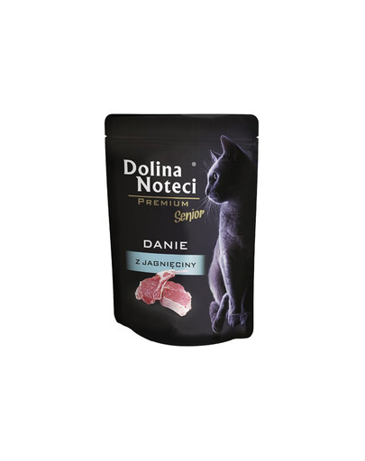 DOLINA NOTECI Premium Senior jedlo z jahňaciny 85 g krmivo pre starší mačky
