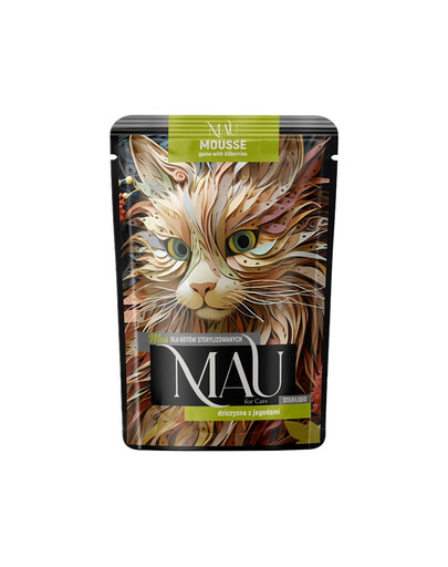MAU Mus Divina s bobu 85 g krmivo pre kastrované mačky