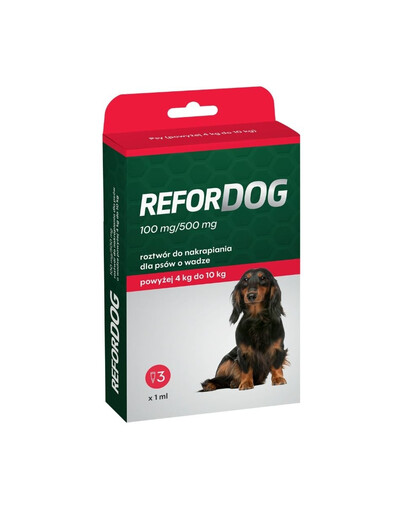 VET-AGRO Refordog pre psov 4–10 kg 3 pipety x 1,0 ml spot-on prípravok proti parazitom