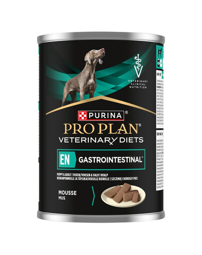PURINA PRO PLAN Veterinary Diets EN Gastrointestinal 400 g paštéta pre šteniatka a dospelých psov s citlivým tráviacim systémom