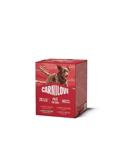 CARNILOVE Dog Pouch Multipack 4X300g zmes chutí krmiva pre dospelé psy