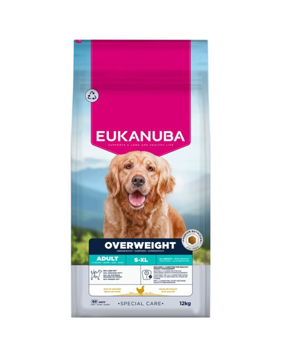 EUKANUBA Special Care Adult Dogs Overweight 12 kg krmivo pre dospelé psy s nadváhou