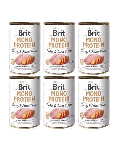 BRIT Mono Protein Turkey & Sweet Potato 400 g monoproteínové krmivo morčacie s batátmi