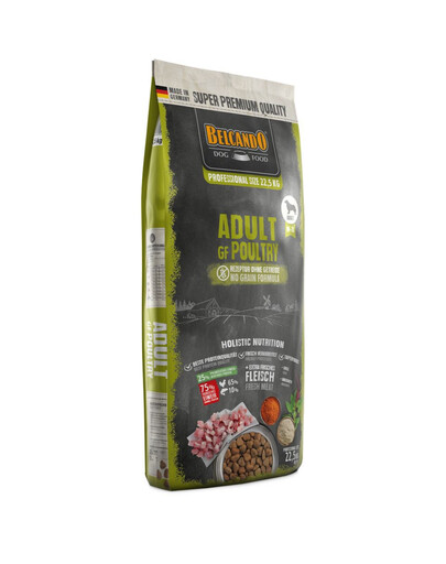 BELCANDO Grain Free Adult Poultry 22,5 kg bezobilné krmivo pre psy stredných a veľkých plemien