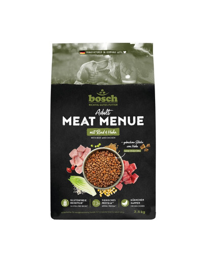 BOSCH Meat Menue Adult s hovädzím a kuracím 2,5 kg krmivo pre psa