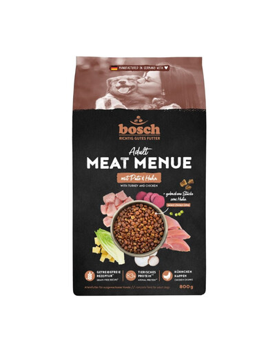 BOSCH Meat Menue Adult s morčacím a kuracím mäsom 800 g krmivo pre psa