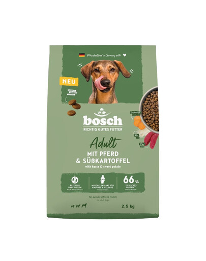 BOSCH HPC Adult 2,5 kg krmivo pre psov s konským mäsom a sladkými zemiakmi