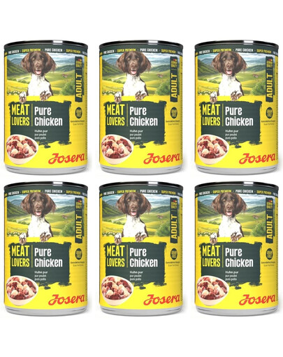 JOSERA Meat Lovers Pure Chicken 6x400 g kurča, krmivo pre psov