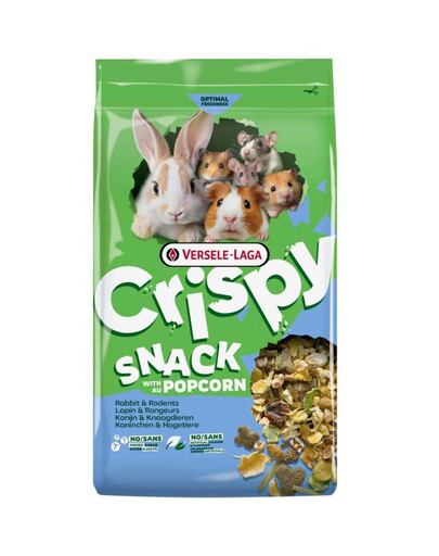 VERSELE-LAGA Crispy Snack with Popcorn 1,5 kg pochúťky s popcornom pre králiky a hlodavce