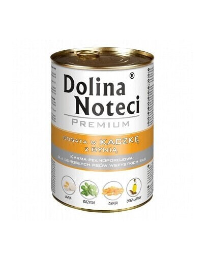 DOLINA NOTECI Prémiové krmivo s vysokým obsahom kačice a tekvice 6x400 g