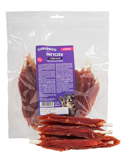CHRUP&GO Tyčinka s kačacou prsťou 500 g maškrta pre psa
