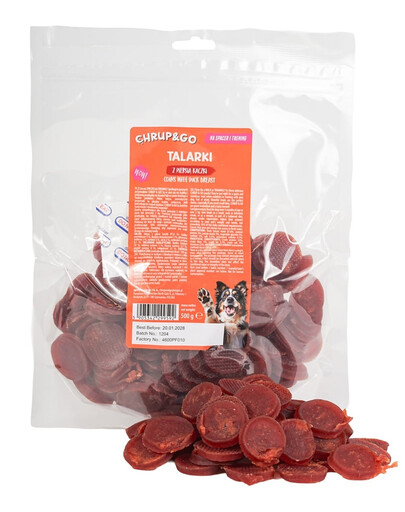 CHRUP&GO Talarki s prsiami kačice 500 g maškrta pre psa