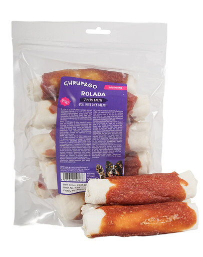 CHRUP&GO Roláda z pŕs kačice 500 g maškrta pre psa