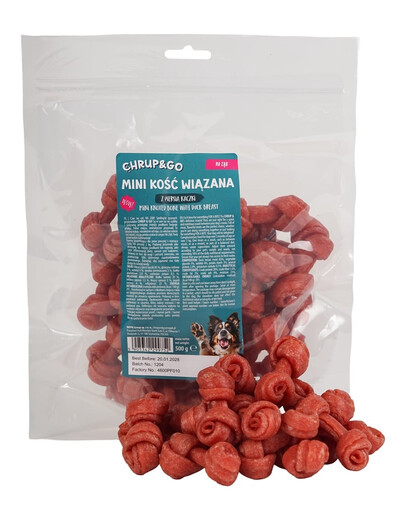 CHRUP&GO Mini kost s kačacou prsťou 500 g maškrta pre psa