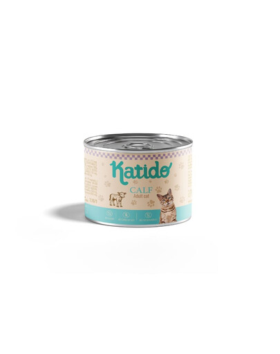 KATIDO Teľacina 200g krmivo pre mačky