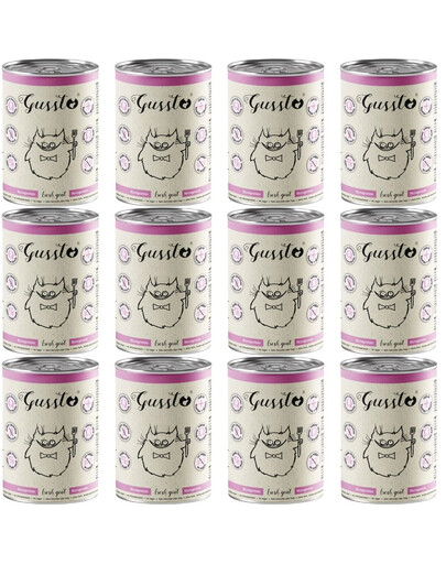 GUSSTO Cat Fresh Goat krmivo pre mačky s kozím mäsom 12x400g