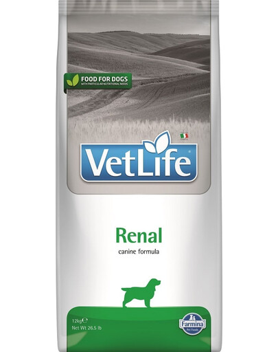FARMINA Vet Life Renal Dog 12 kg krmivo pre psov s ochorením obličiek + 3 x FARMINA Vet Life Dental Treat Renal Mini 60 g (7 ks) ZADARMO!