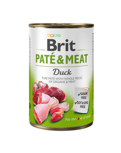 BRIT Pate&Meat Duck 400 g paštéta s kačacím mäsom