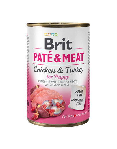 BRIT Pate&Meat Puppy 400 g paštéta pre šteňatá