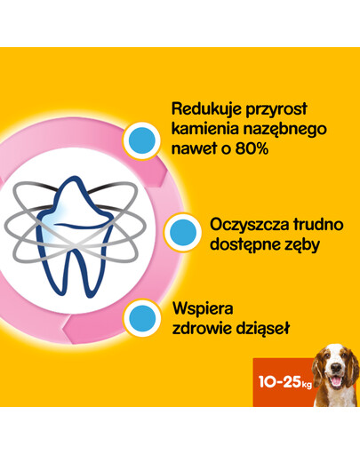 DentaStix (średnie rasy) przysmak dentystyczny dla psów 7szt. - 180g