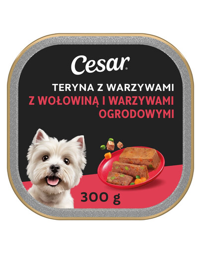CESAR so zeleninou 300 g Hovädzina a záhradná zelenina krmivo pre psa