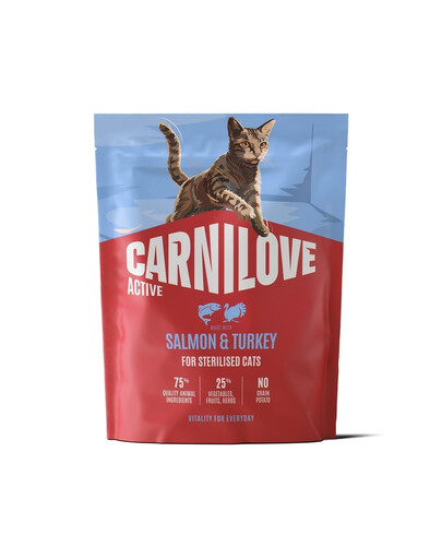 CARNILOVE Active Cat Salmon and Turke Sterilised 400 g łosoś i indyk, dla kotów sterylizowanych