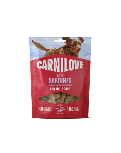 CARNILOVE Dog Soft Snack Sardines 200g mäkké maškrty so sardinkami pre dospelých psov