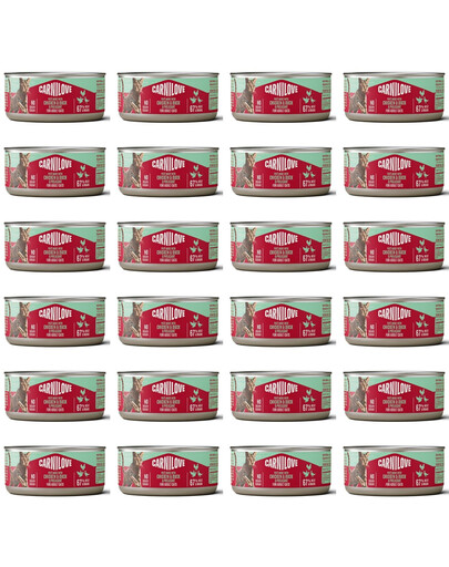 CARNILOVE Cat Can Paté Chicken, Duck and Pheasant 24x100 g z kurczakiem, kaczką i bażantem, pasztet dla kotów