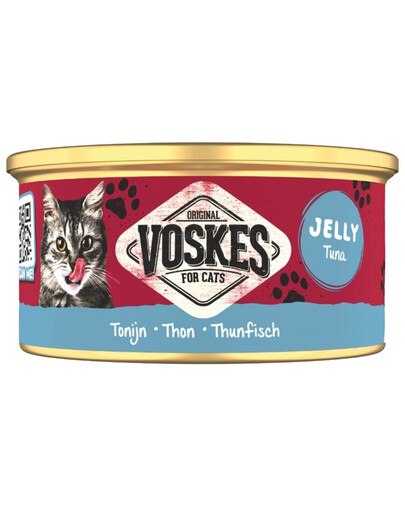 VOSKES Jelly Tuna 85 g tuniak v želé, doplnkové krmivo pre mačky
