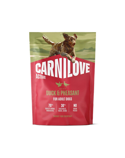 CARNILOVE Active Dog Duck and Pheasant Adult 1,5 kg kačka a bažant, pre dospelých psov
