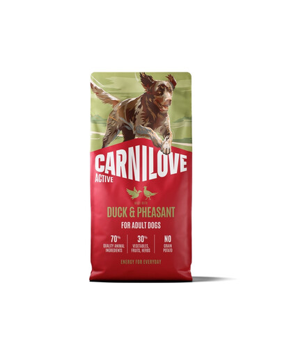 CARNILOVE Active Dog Duck and Pheasant Adult 12 kg kačka a bažant, pre dospelých psov