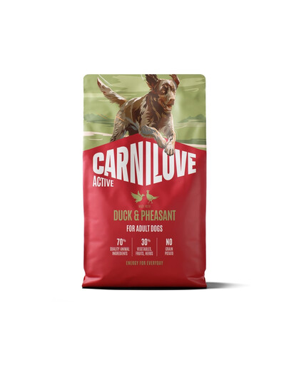 CARNILOVE Active Dog Duck and Pheasant Adult 4 kg kačka a bažant, pre dospelých psov