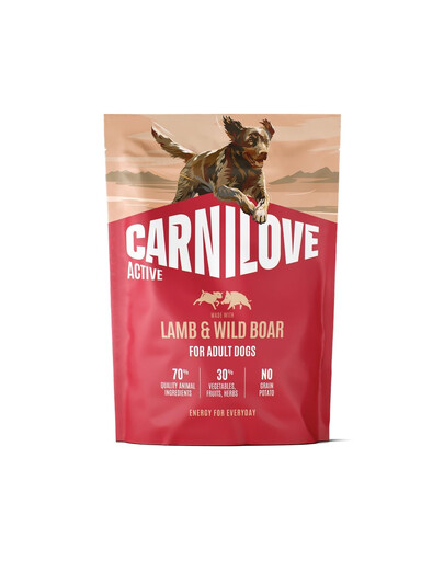 CARNILOVE Active Dog Lamb and Wild Boar Adult 1,5 kg jahňacina a diviak, pre dospelých psov