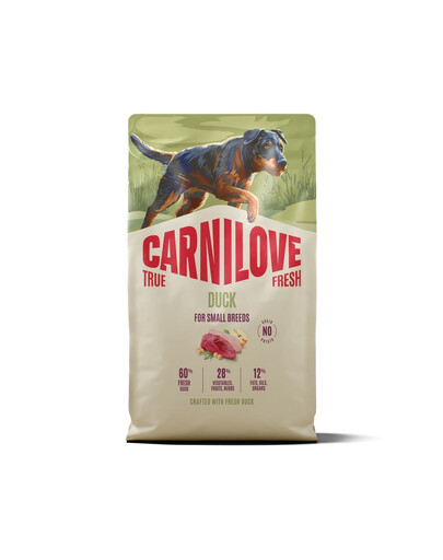 CARNILOVE True Fresh Dog Duck Adult Small Breeds 4 kg krmivo s čerstvou kačicou pre dospelých psov malých plemien