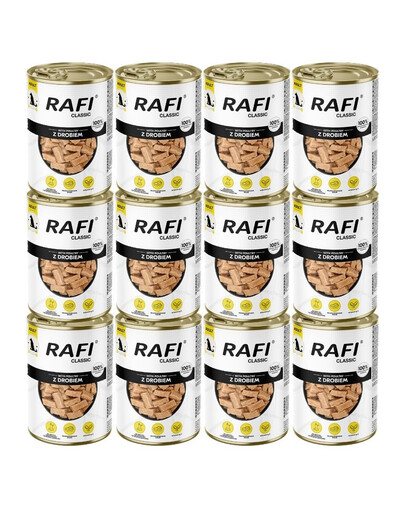 RAFI Classic Hydina v omáčke 12x1240 g krmivo pre psov všetkých plemien