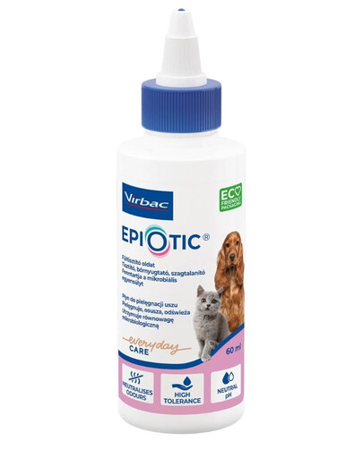 VIRBAC EpiOtic Ear Cleanser 60 ml higiena uszu dla psów i kotów